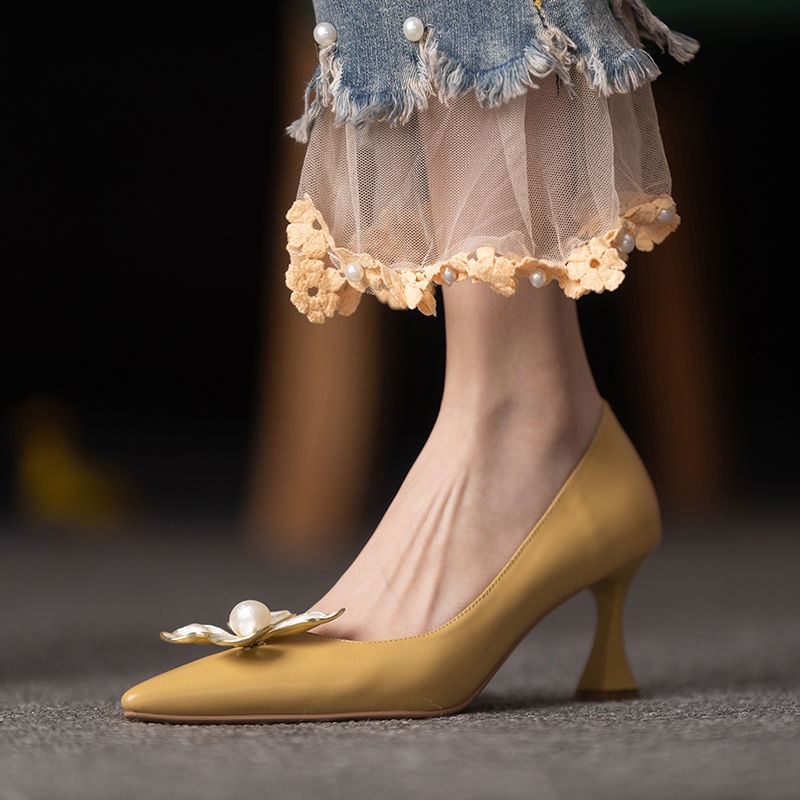 Giày Cao Gót Thiết Kế Thanh Lịch Thời Trang Pháp Cho Nữ