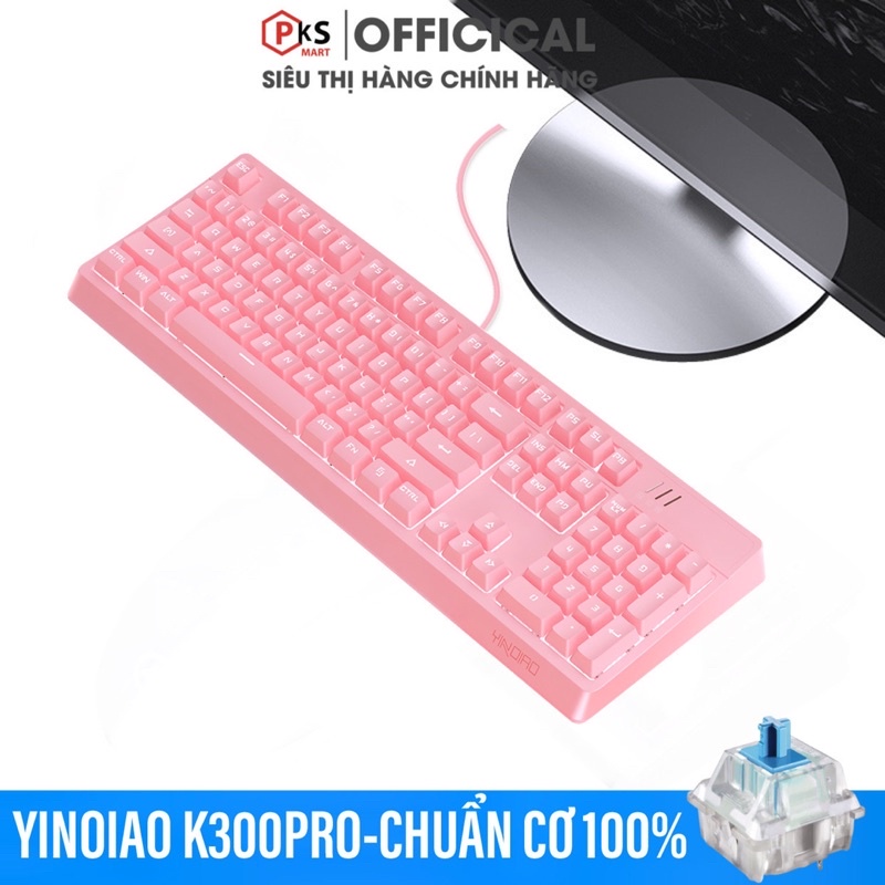 BÀN PHÍM CƠ YINOIAO K300PRO LED RGB 22 CHẾ ĐỘ SỬ DỤNG CHO MÁY TÍNH LAPTOP