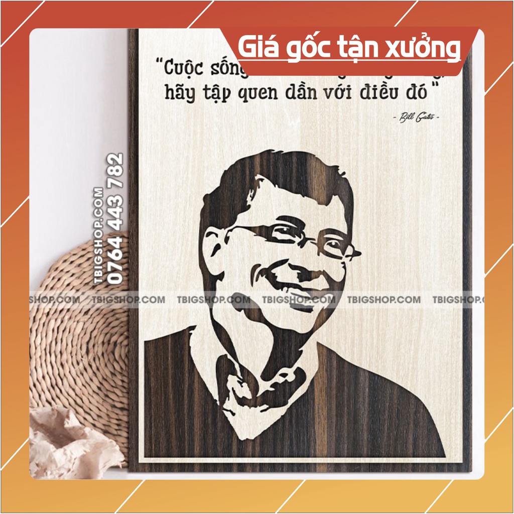 Mẫu tranh - Mã 040 "Cuộc sống vốn không công, hãy tập làm quen với điều đó"