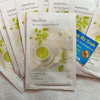 Mặt Nạ Giấy Trà Xanh innisfree - My Real Squeeze Mask EX - 20ml - Loại 1