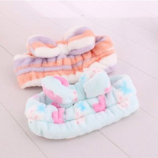 Băng Đô Nơ Rửa Mặt Nhung Mềm Mịn