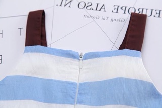 Combo váy xanh kẻ cho bé gái
