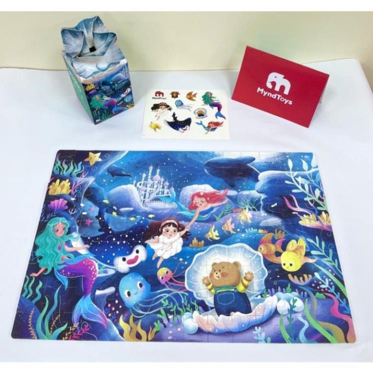 Đồ Chơi Xếp Hình Myndtoys Fantasy Puzzle - Nàng Tiên Cá Deep Deep Blue Dành Cho Bé Gái Trên 4 Tuổi