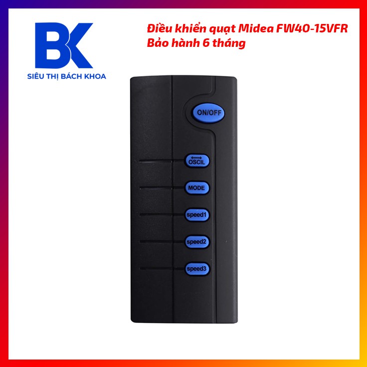 Điều khiển quạt treo tường Midea FW40-15VFR