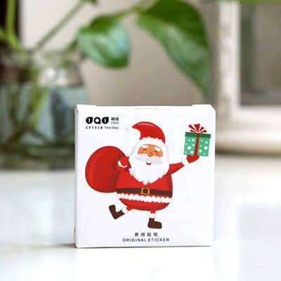 Hộp 48 Miếng Dán Trang Trí Album Ảnh Hình Ông Già Noel Dễ Thương