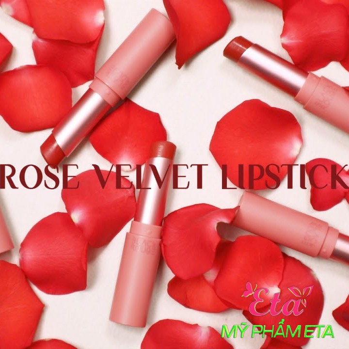 Son thỏi Black ROUGE ROSE Velvet Lipstick siêu lì mịn môi màu thời thượng | BigBuy360 - bigbuy360.vn