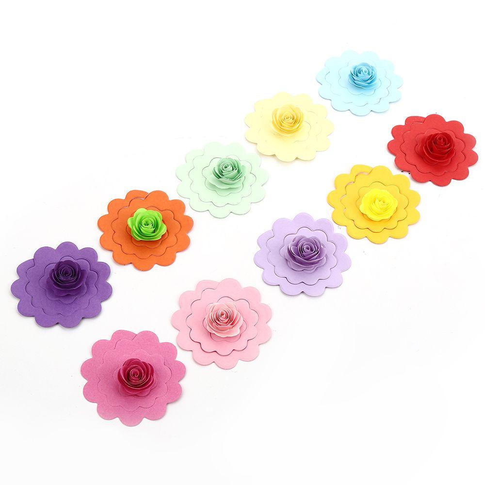 Giấy Xếp Hình Origami Hoa Hồng Nhiều Màu Sắc