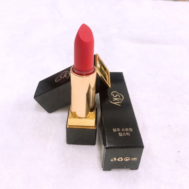 Son lì SKY SILK TREAM LIPSTICK hàn quốc( đỏ cam)