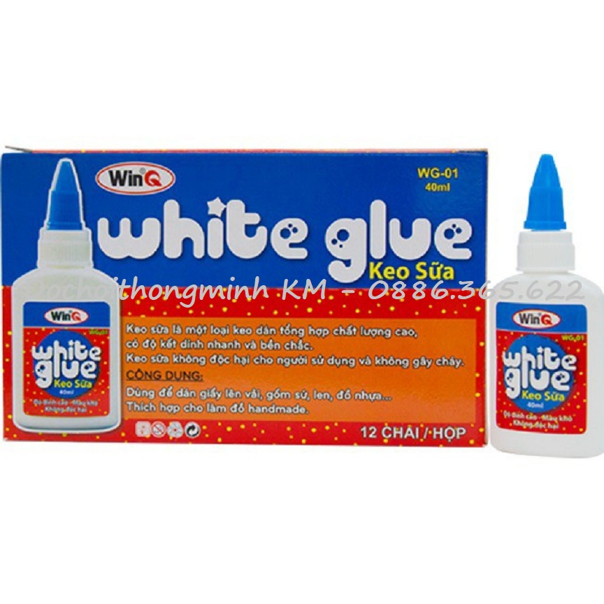 Keo sữa chất lượng cao White glue (40ml &amp; 120ml)