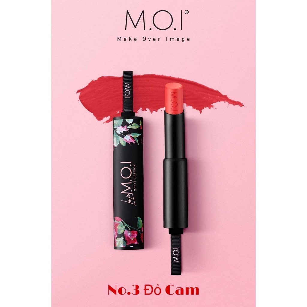 SON MÔI SIÊU LÌ- LOVE MOI PHIÊN BẢN GIỚI HẠN MỚI 2022- MÀU ĐỎ CAM NO.3