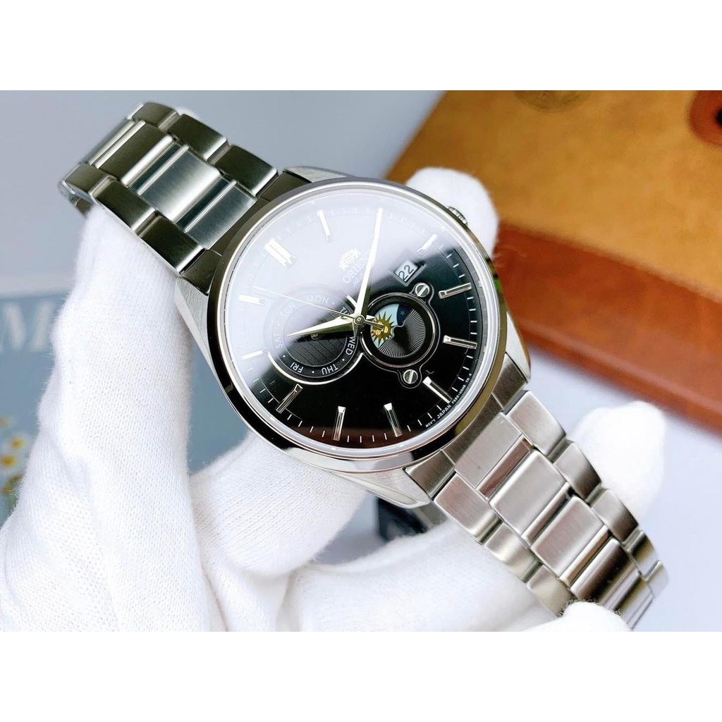 Đồng Hồ Nam ORIENT Sun & Moon Gen 5 Ver2 RA-AK0307B10B   Chính Hãng Tặng Dây Da Cao Cấp