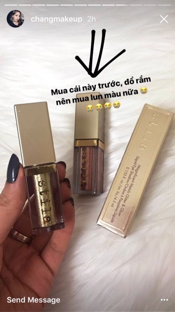 ✨[HÀNG MỸ] Nhũ mắt kim tuyến Stila Glitter & Glow Liquid Eye Shadow minisize