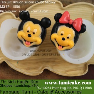 Khuôn silicon chuột Mickey 1556