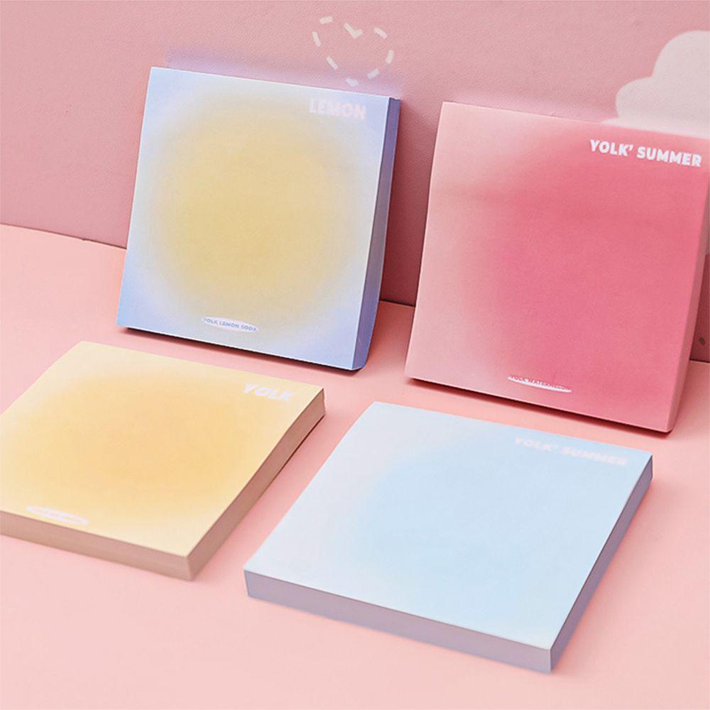 Bộ 50 Tờ Giấy Ghi Chú Màu Sắc Gradient Đơn Giản Tiện Dụng