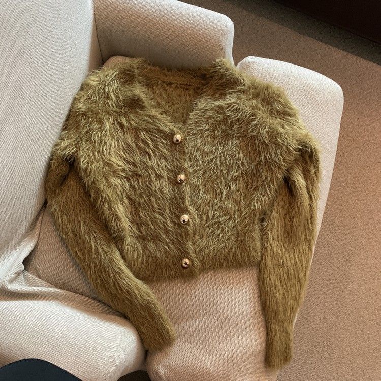 Áo Sweater Dệt Kim Dáng Rộng Phong Cách Xuân Thu Mới