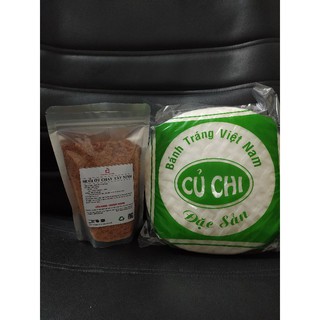 Combo bánh tráng đặc sản Củ Chi 500g + Muối ớt Tây Ninh 500g 06.06