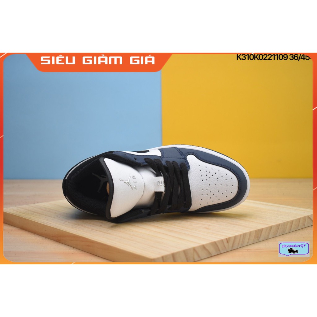 Giày thể thao Air Jordan 1 Low Navy, giày jordan 1 thấp cổ xanh navy dành cho nam nữ năng động