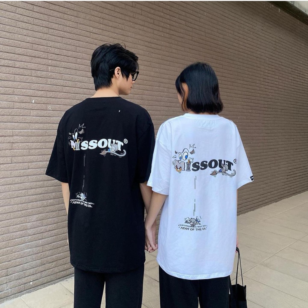 [Mã SKAMCLU7 giảm 10% Tối Đa 50K đơn 0Đ] Áo thun missout bò sữa toyo nam nữ Full Tag tay cổ KUN SHOP | BigBuy360 - bigbuy360.vn