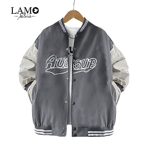 Áo Khoác Bomber Kiểu Nam Nữ In Chữ AUSSUP Thời Trang Unisex- Lamo store