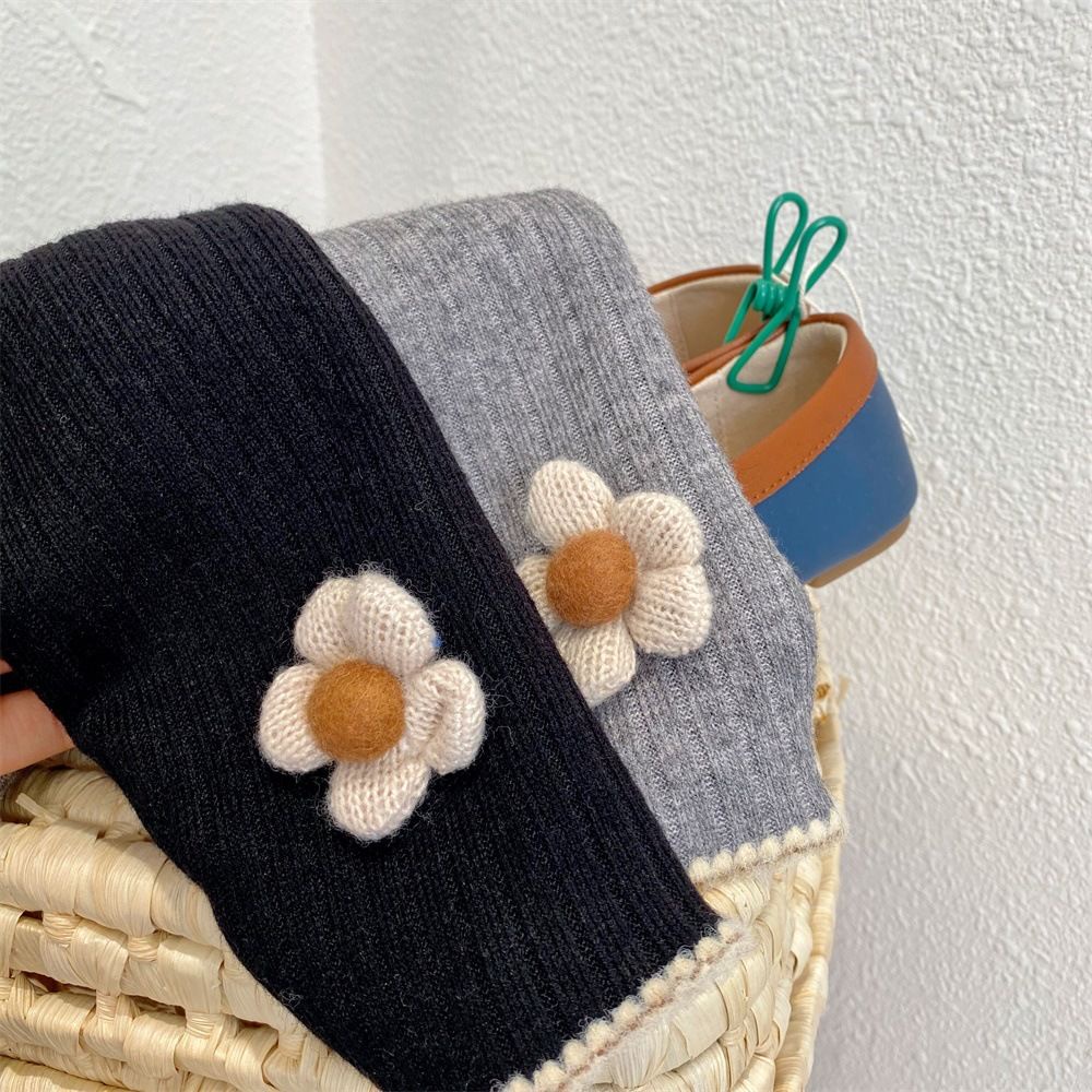 Quần legging vải lông cừu một lớp thời trang thu đông phong cách Hàn Quốc mới 2021 cho bé gái