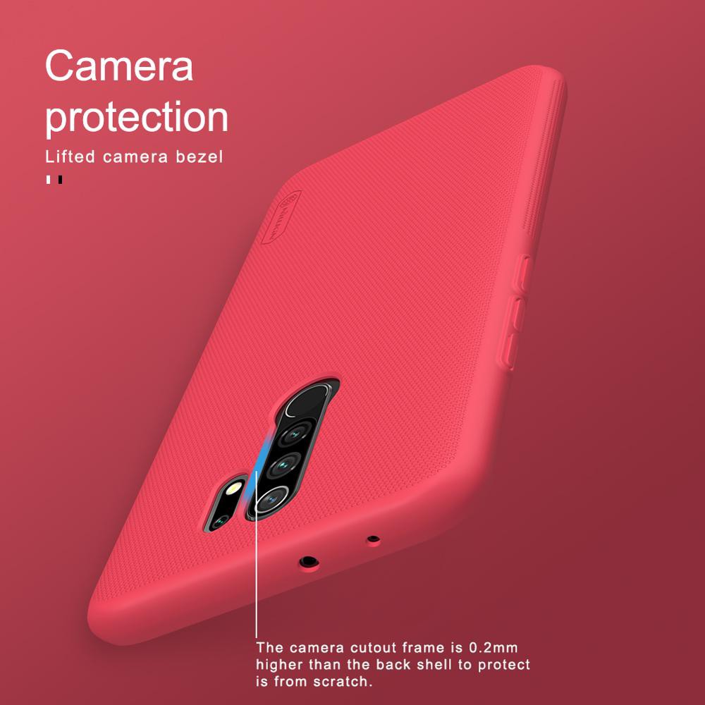 Ốp lưng Nillkin cho Xiaomi Redmi 9 - chính hãng Nillkin dạng sần chống bám vân tay, bụi bẩn