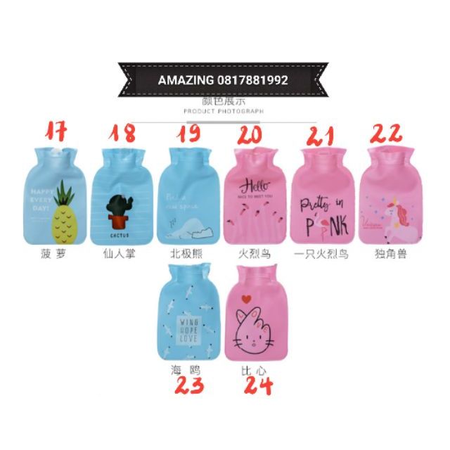 [XẢ LỖ] - Túi sưởi chườm nóng lạnh mini (được chọn mẫu)