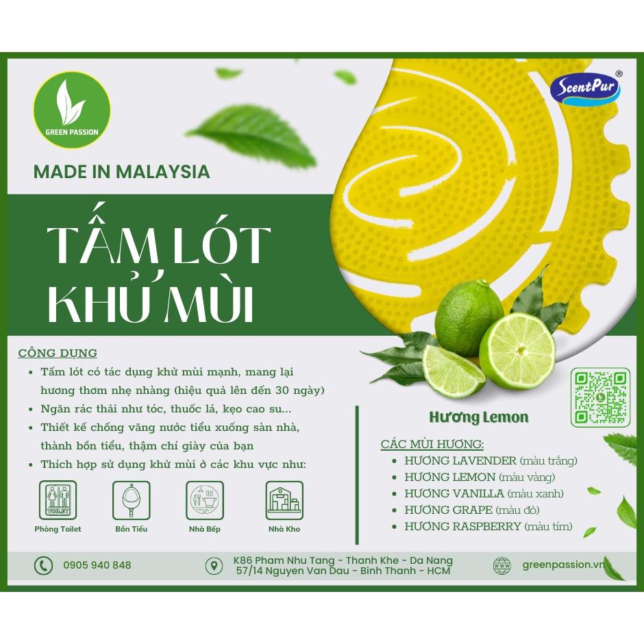 Tấm lót khử mùi đa năng ScentPur