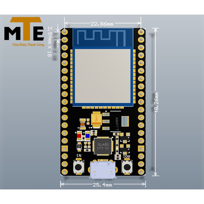 Mạch thu phát Wifi bluetooth BLE ESP32 NODEMCU NODE32 internet of thing IOT Kèm cáp