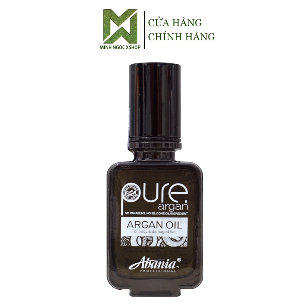 Tinh dầu dưỡng tóc Abania Pure Argan Oil 50ml cho tóc khô sơ siêu mềm mượt