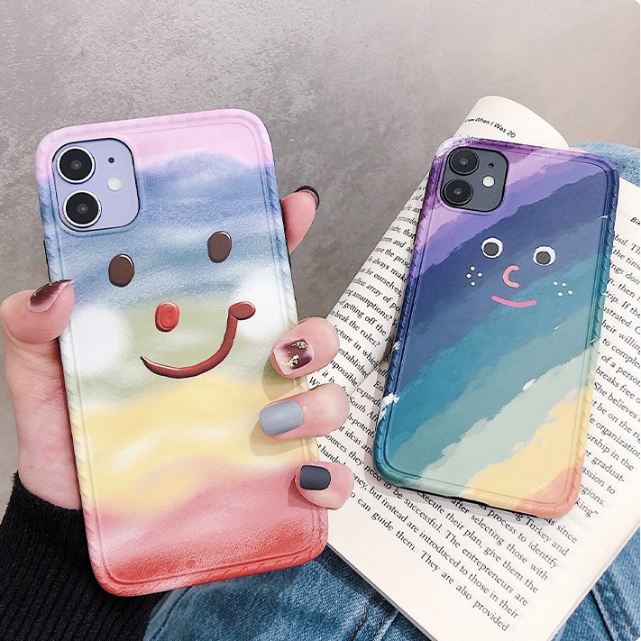 Ốp iphone - Ốp lưng imd new Mặt cười cầu vồng 6/6s/6plus/6splus/7/8/7plus/8plus/x/xs/xsmax/11/11promax - HT7N2 | BigBuy360 - bigbuy360.vn