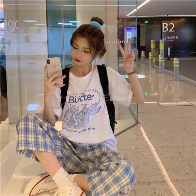 Set áo trắng quần kẻ xanh rẻ nhất | BigBuy360 - bigbuy360.vn