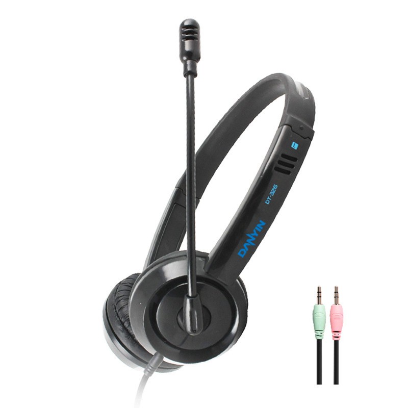 Tai Nghe Chơi Game Có Dây Âm Thanh Stereo Cổng USB / 3.5mm Kèm Mic Cho Máy Tính