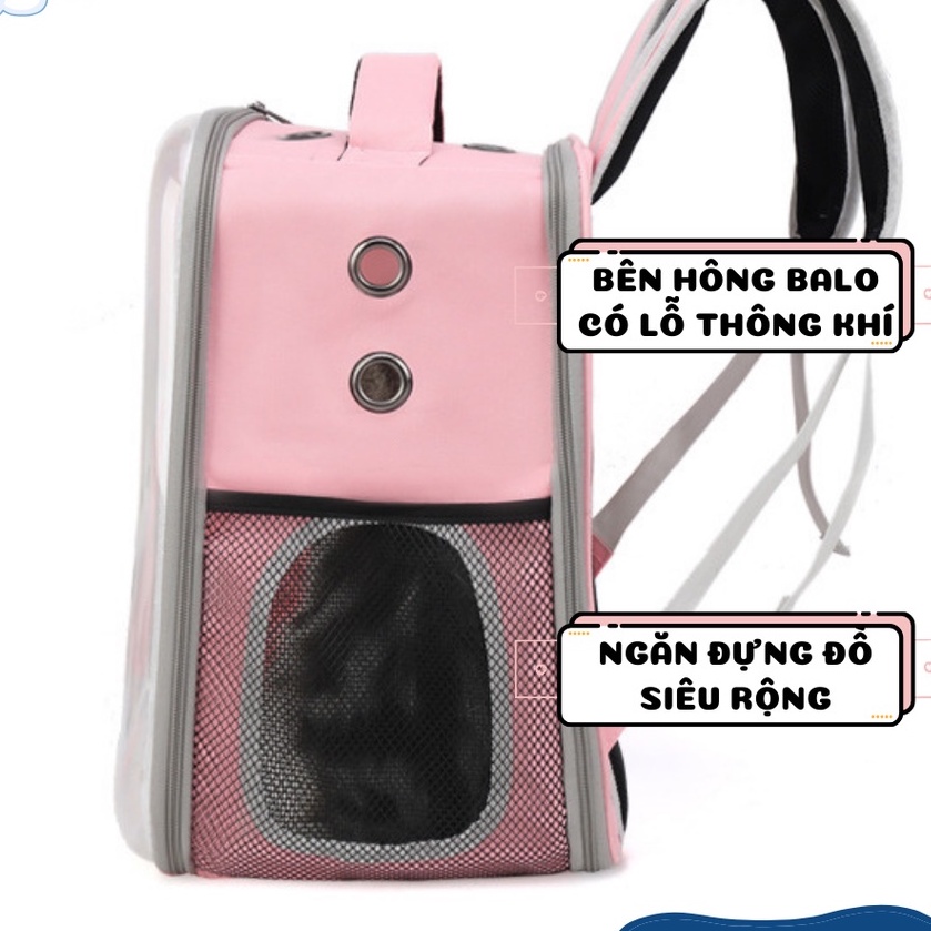 Balo vận chuyển chó mèo size lớn, balo thú cưng cho chó mèo 10kg