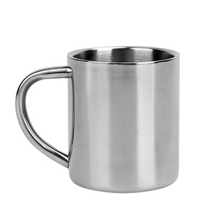 Cốc inox có quai dung tích 20ml dùng để đựng thức uống khi đi du lịch