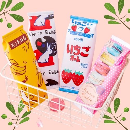 Bóp viết Chimi HT042 kiểu dáng sữa túi phong cách Nhật Bản nhiều mẫu