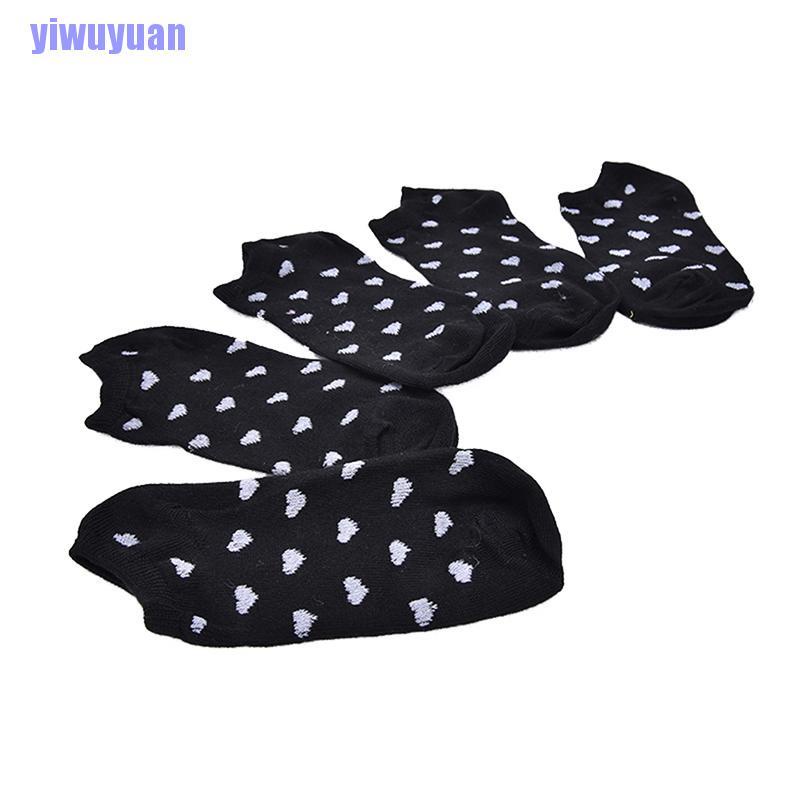 Bộ 5 Đôi Vớ Ngắn Màu Kẹo Ngọt Dễ Thương Dành Cho Nữ