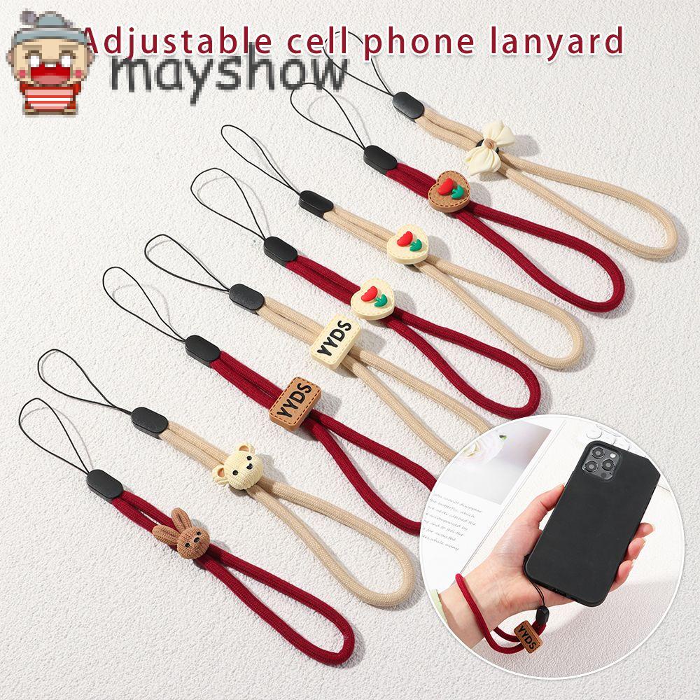 MAYSHOW USB Key Short Lanyard Camera Adjustable Mobile Phone Straps Anti-lost Lanyard Rope Walkie Talkie Audio Hand Wrist Strap