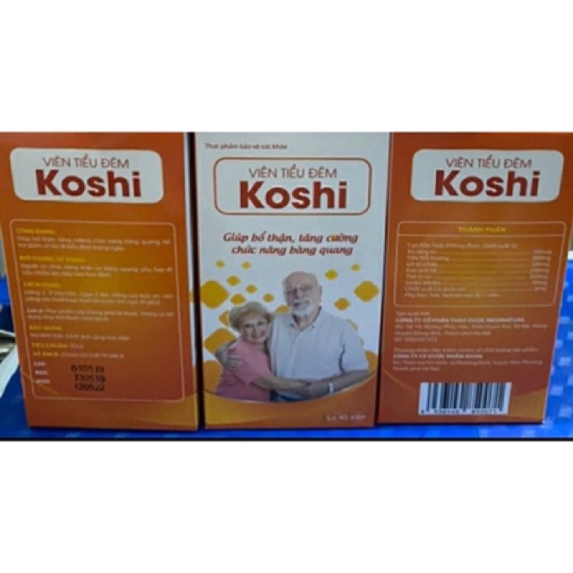 Viên tiểu đêm KOSHI giúp bổ thận, tăng cường chức năng bàng quang