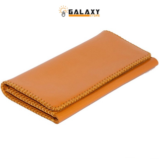 Ví Nữ Cầm Tay Da Bò Handmade Galaxy Store GVNUA01 (Vàng bò)