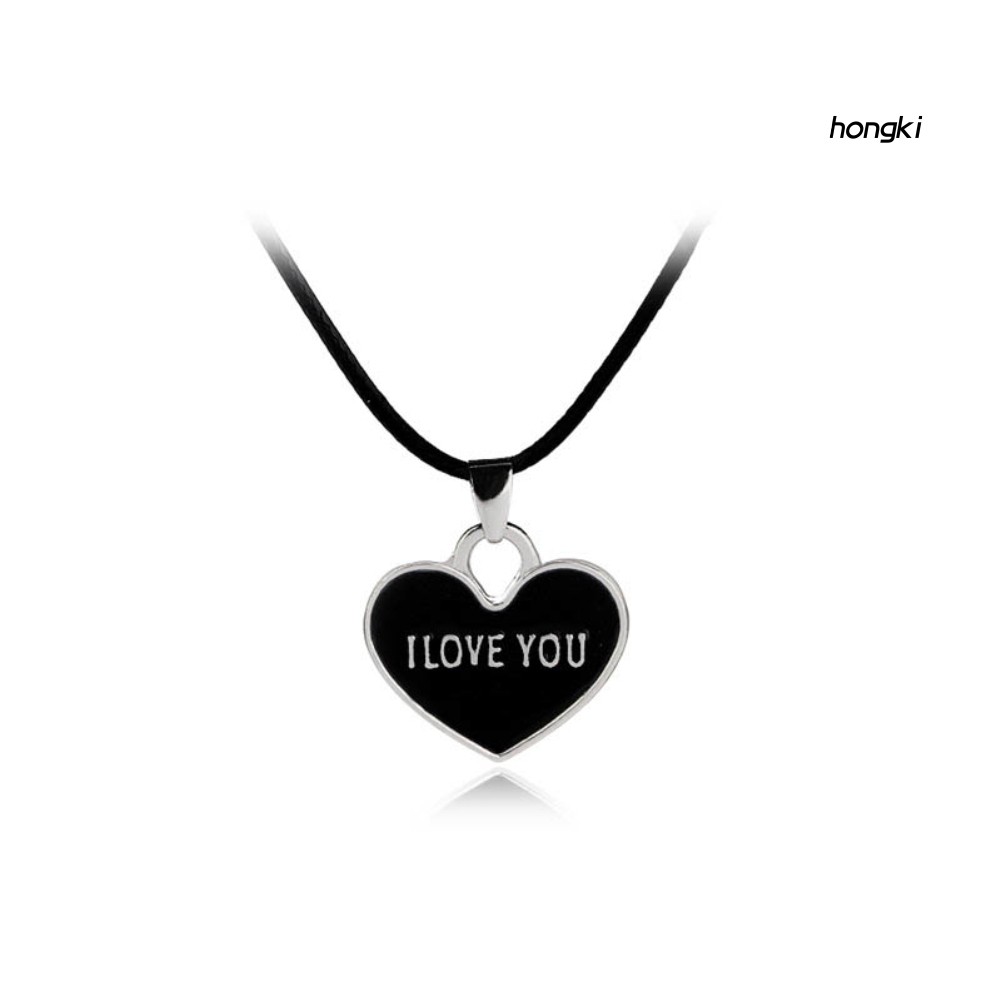 FOREVER (Hàng Mới Về) Set 2 vòng cổ Mặt Trái Tim Khắc Chữ Cho Cặp Đôi