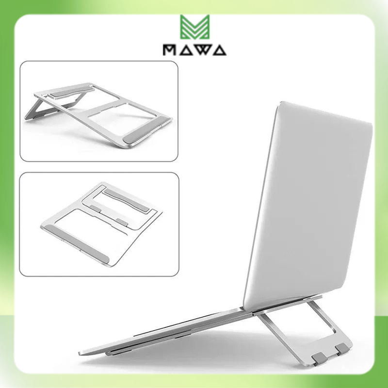 Giá đỡ tản nhiệt/ Đế đỡ laptop, máy tính xách tay - Phụ kiện chất liệu hợp kim nhôm gọn nhẹ, chắc chắn - Màu ngẫu nhiên