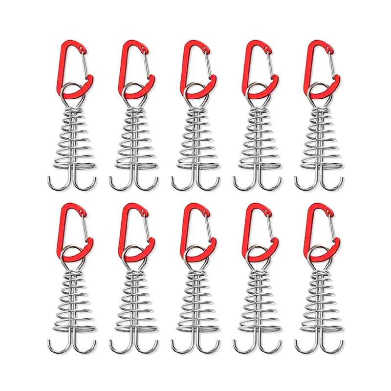 Set 10 Chốt Cắm Lều Bằng Thép Không Gỉ