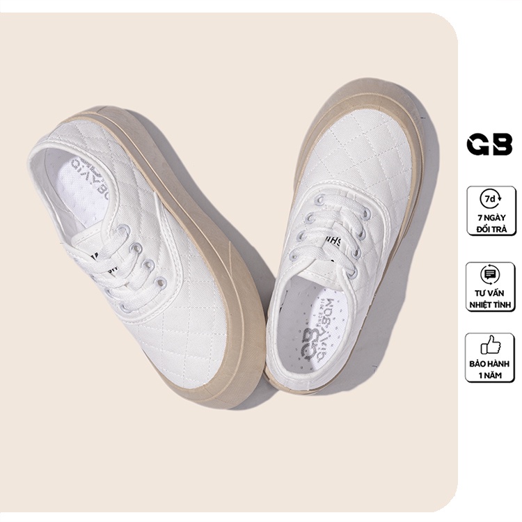 Giày Sneaker Nữ Đế Cao 3 Màu giayBOM GB Classisc B1612