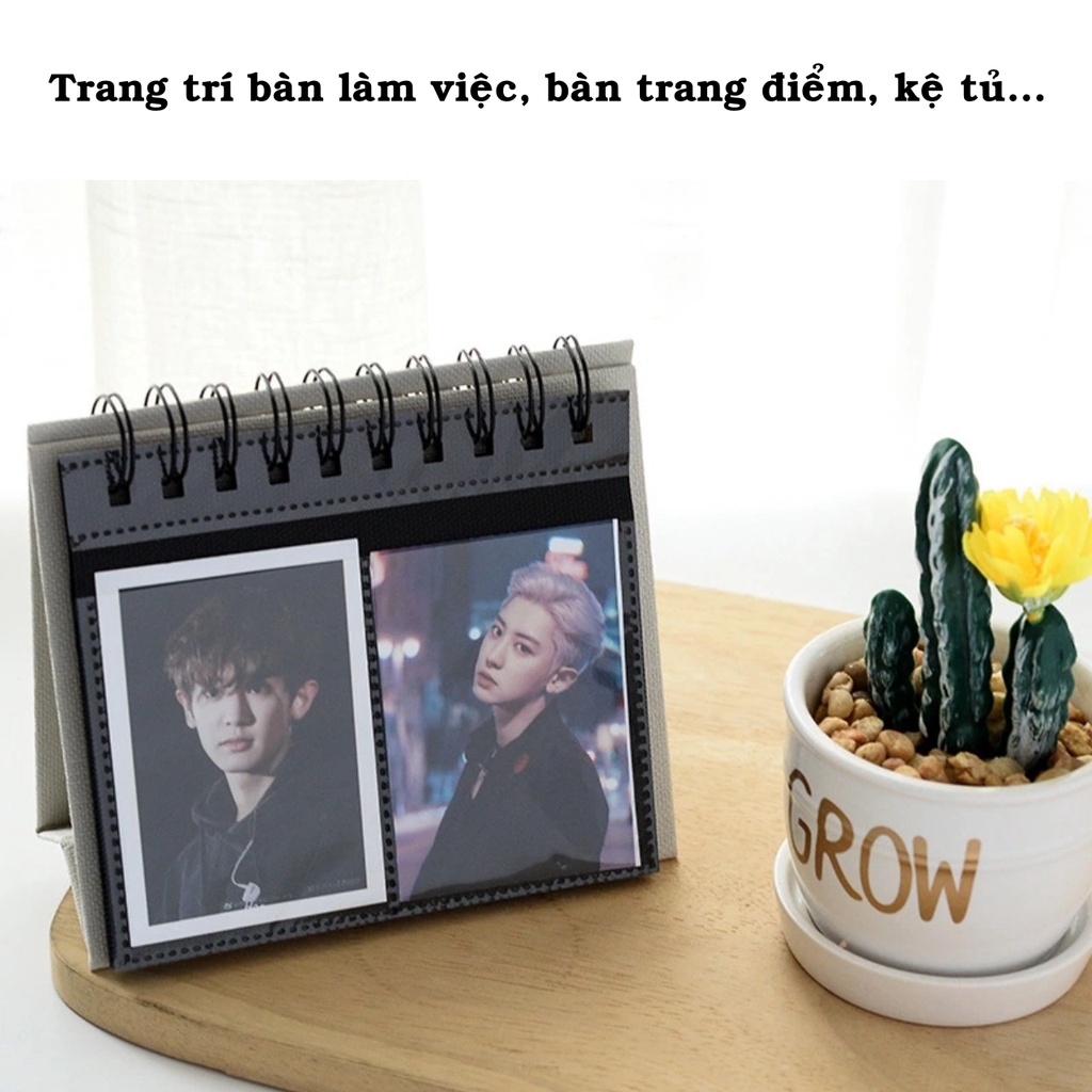 Album ảnh để bàn chứa 68 ảnh 6x9 hoặc cỡ ảnh 8x10 (để ảnh 6x9 ép plastic) sẵn hàng tại Tú Vy Studio