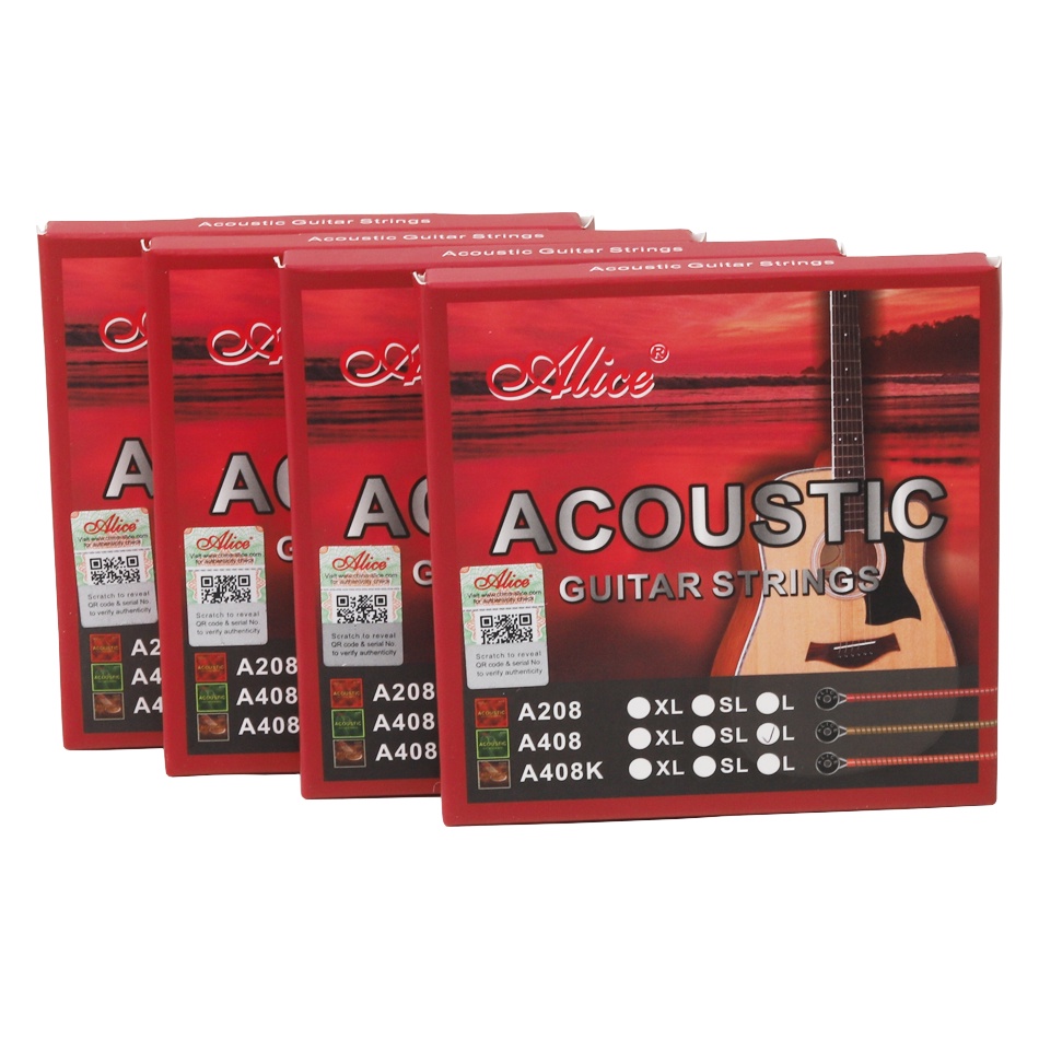 Bộ dây đàn guitar Acoustic Alice A208 (bao bì mới)