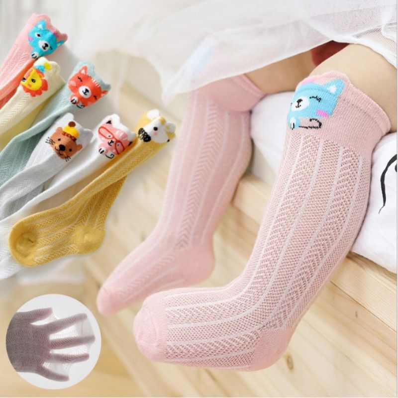 Tất Lưới Cao Cổ Chống Muỗi Mùa Hè Cho Bé 0-3 Tuổi