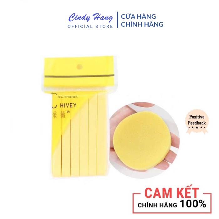 Miếng mút rửa mặt - Bông nở rửa mặt Chivey ( 1 gói 12 thanh )