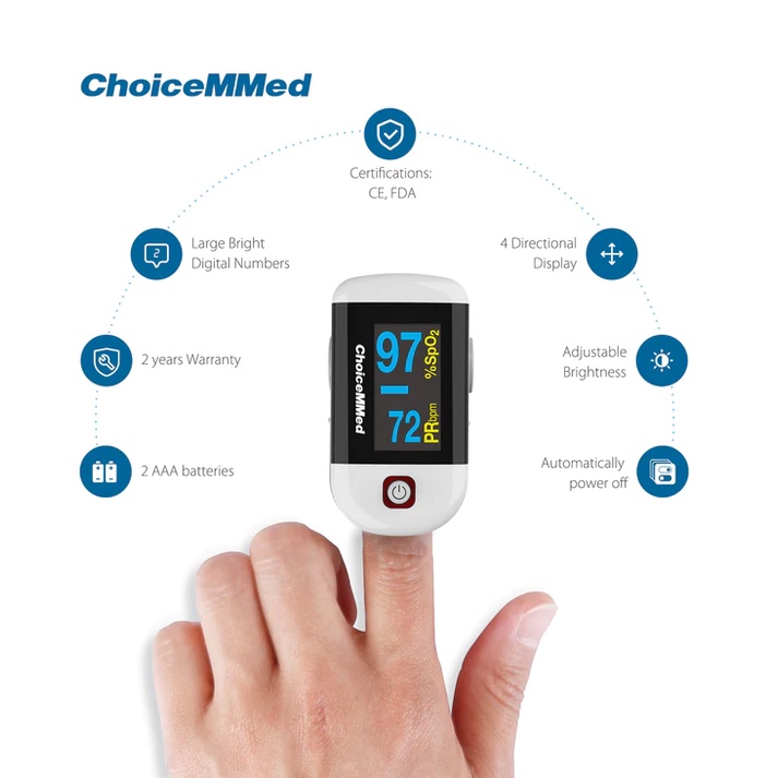 MÁY ĐO NỒNG ĐỘ OXY TRONG MÁU SPO2 CHOICEMMED MD300C22