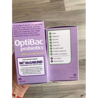 Optibac Probiotics phụ khoa
