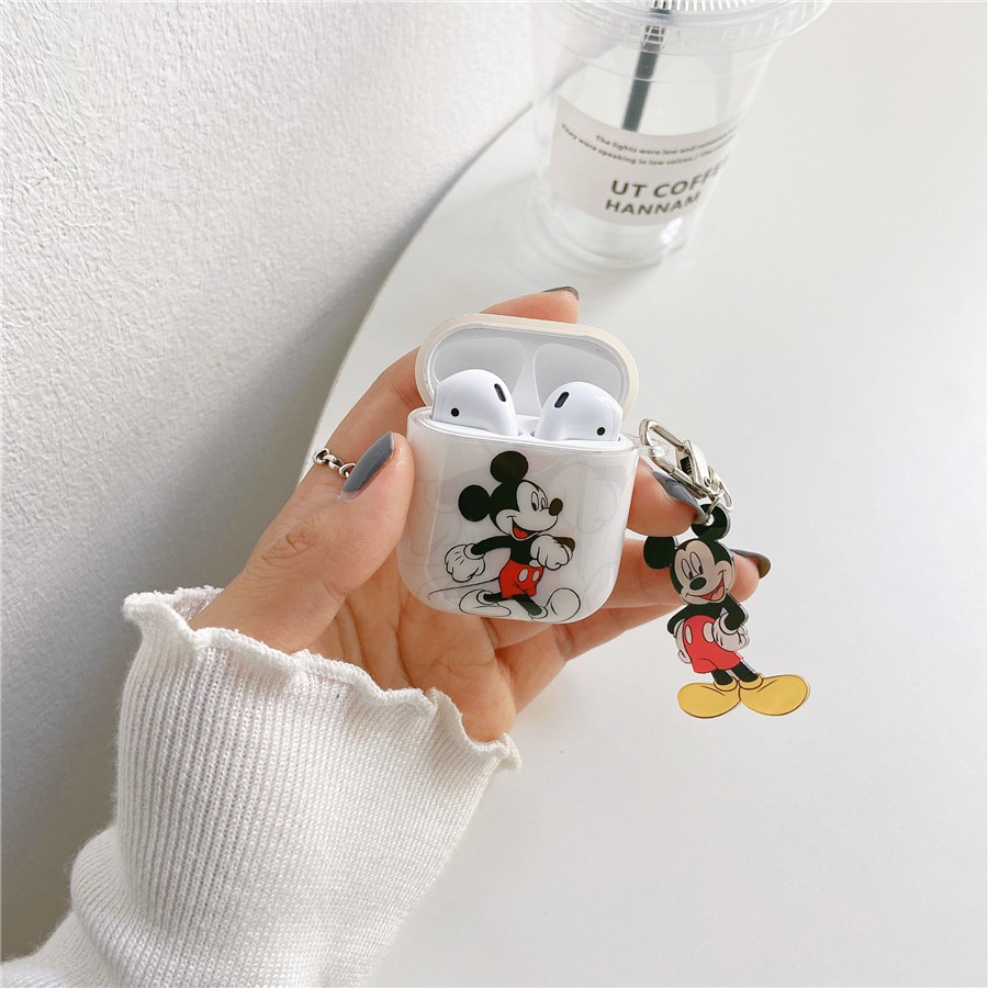 Vỏ Bảo Vệ Hộp Sạc Tai Nghe Airpods Pro2 Airpods Pro Airpods3 gen3 Airpods2 Hình Chuột Mickey Mouse Dễ Thương Ốp